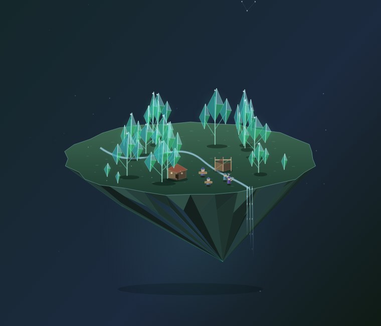 Glass forest example